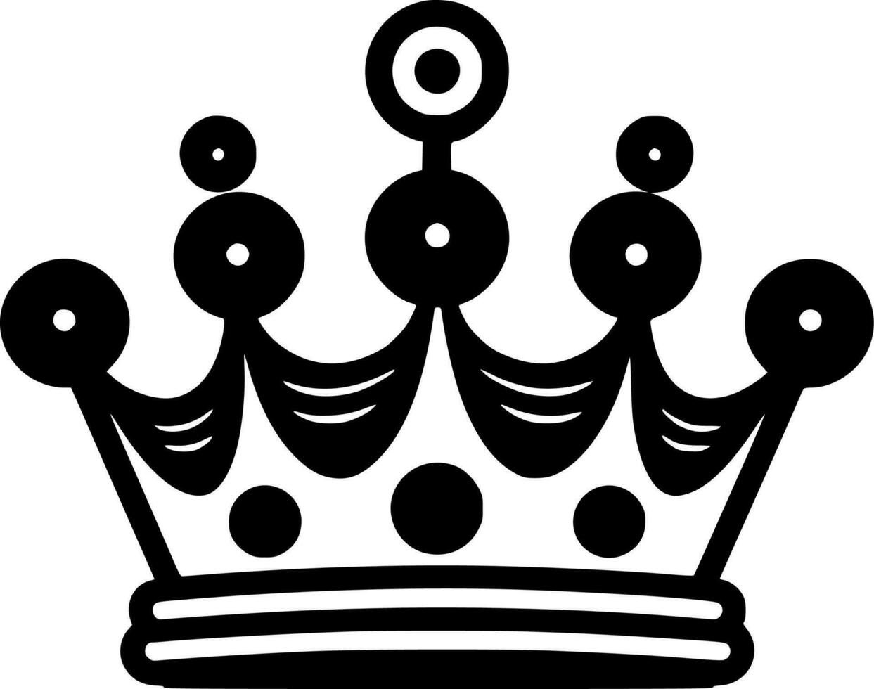 coronación - minimalista y plano logo - vector ilustración