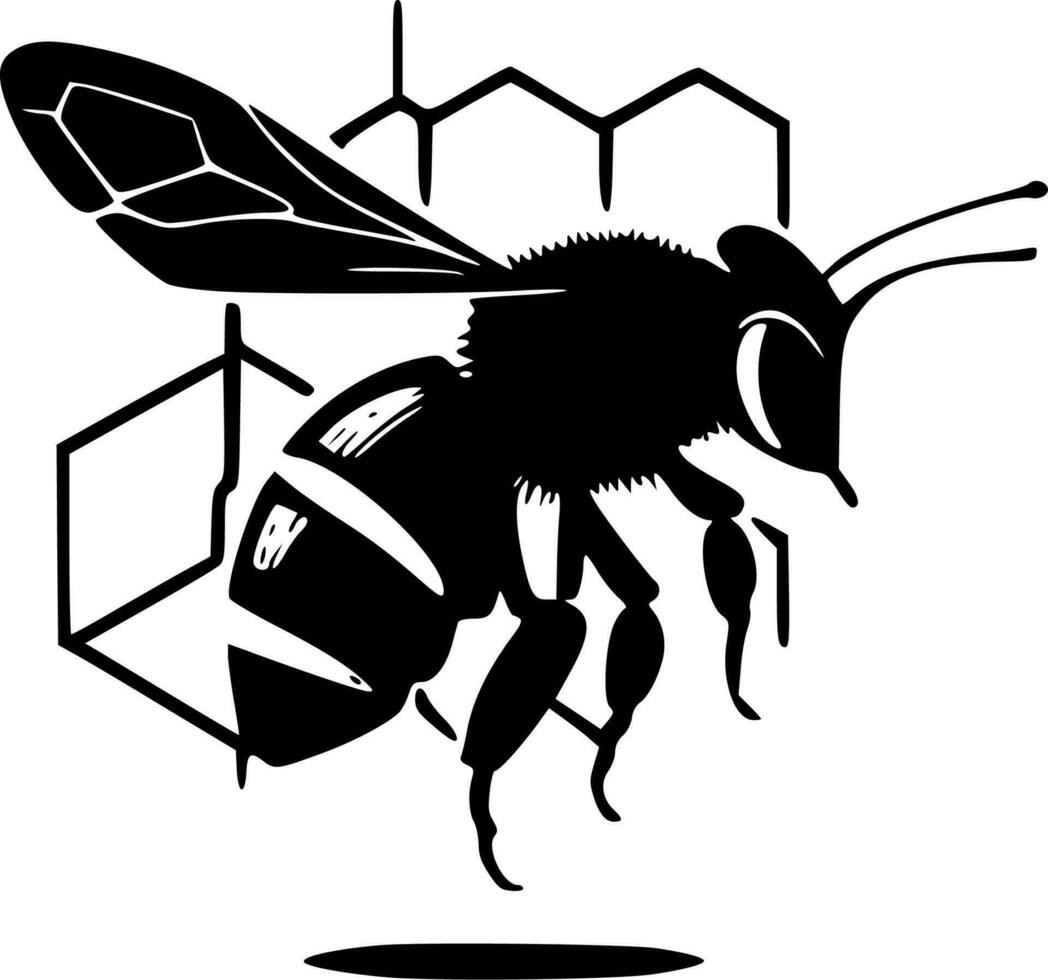 Bee - High Quality Vector Logo - Vector illustration ideal for T-shirt graphic