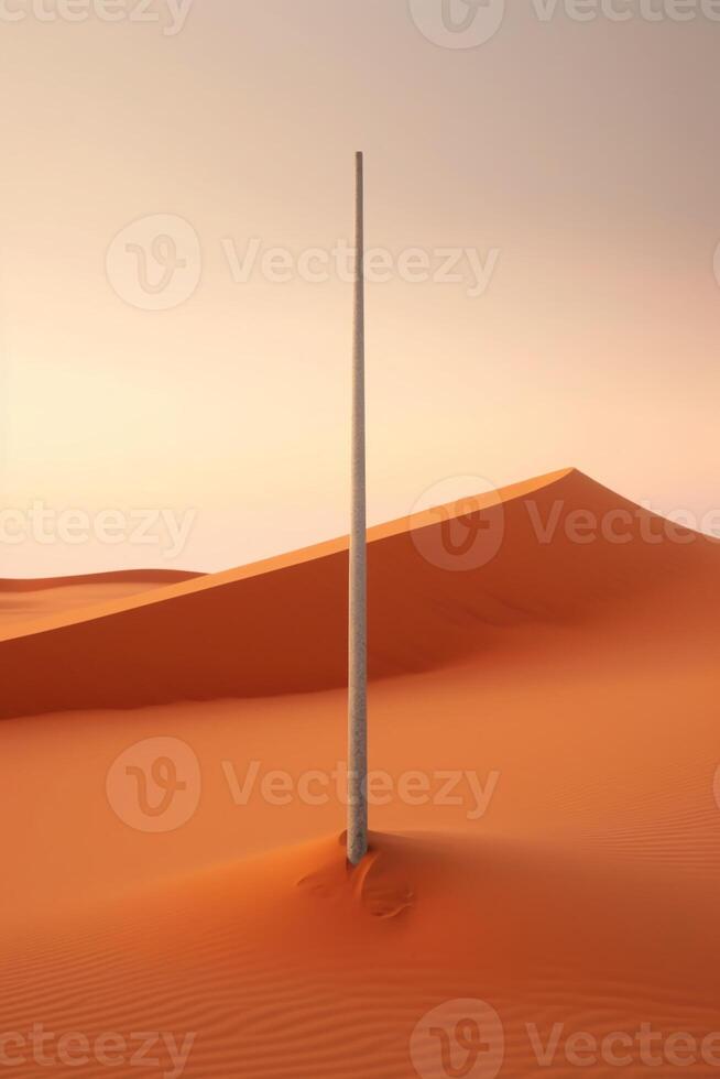 illustration of a desert abstract tech. photo