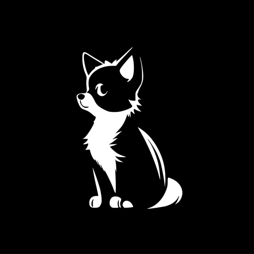 Pet, Black and White Vector illustration