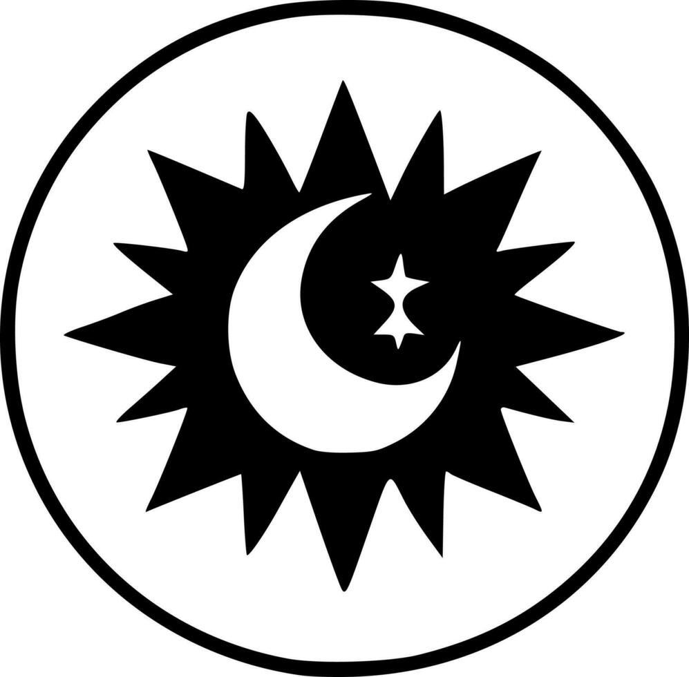 Islam - Minimalist and Flat Logo - Vector illustration