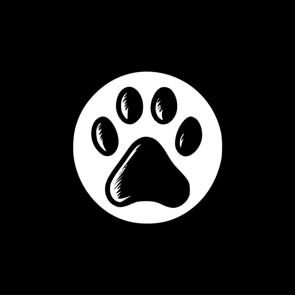 Paw - High Quality Vector Logo - Vector illustration ideal for T-shirt graphic