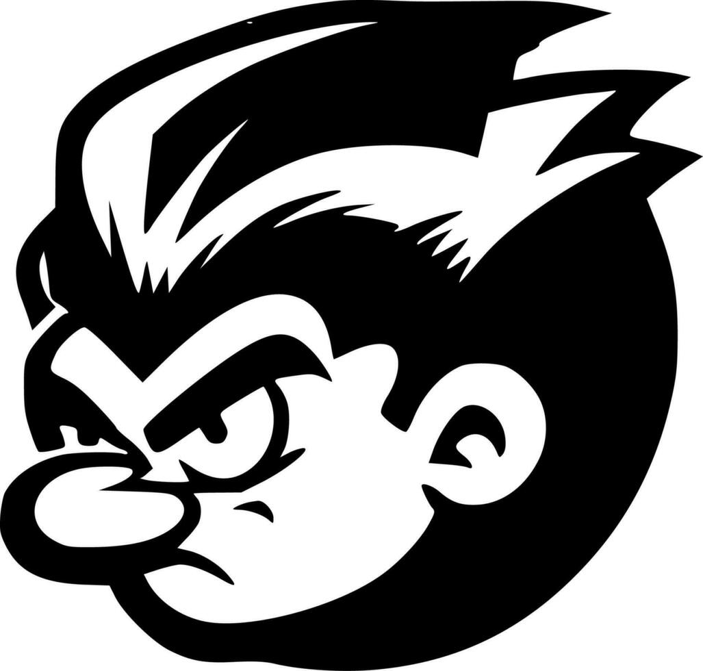 Retro, Black and White Vector illustration