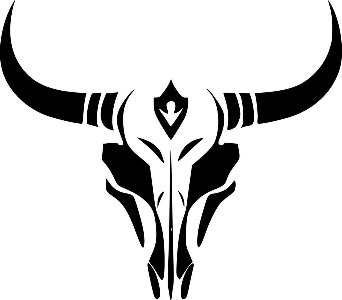 vaca cráneo - alto calidad vector logo - vector ilustración ideal para camiseta gráfico