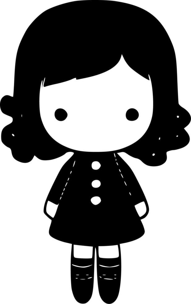 Doll - High Quality Vector Logo - Vector illustration ideal for T-shirt graphic