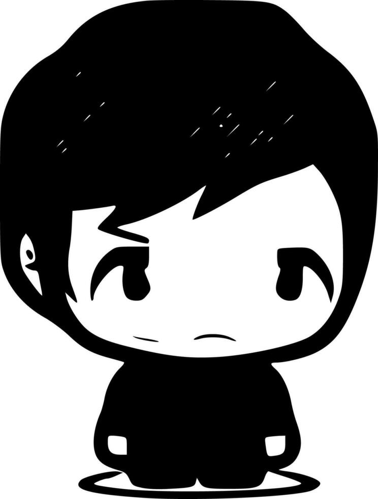 Chibi - Minimalist and Flat Logo - Vector illustration