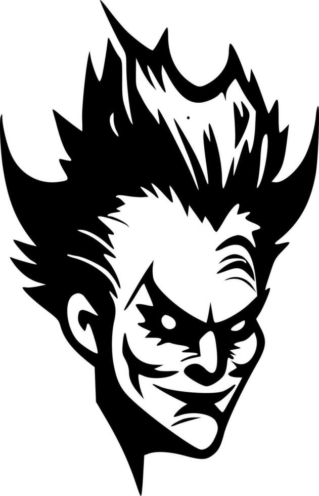 Clown - Minimalist and Flat Logo - Vector illustration