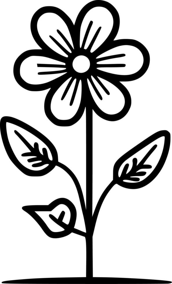 Colouring Page, Minimalist and Simple Silhouette - Vector illustration