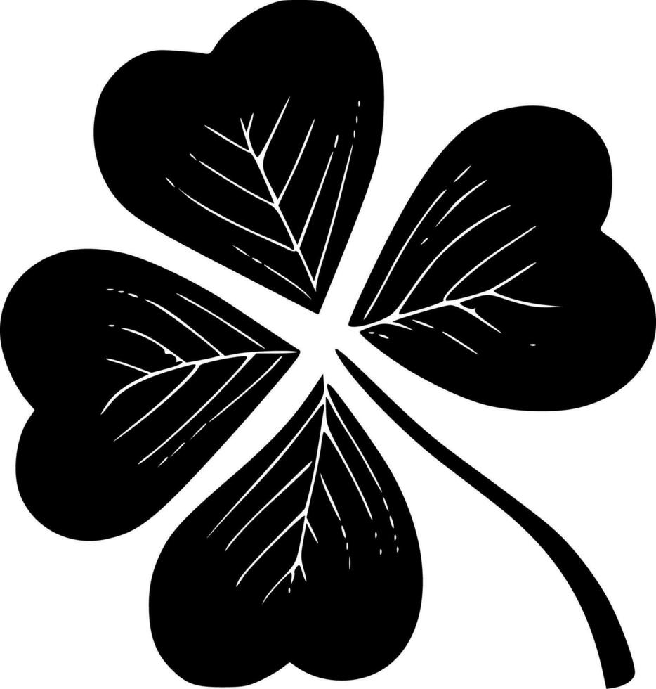 Four-Leaf Clover - High Quality Vector Logo - Vector illustration ideal for T-shirt graphic