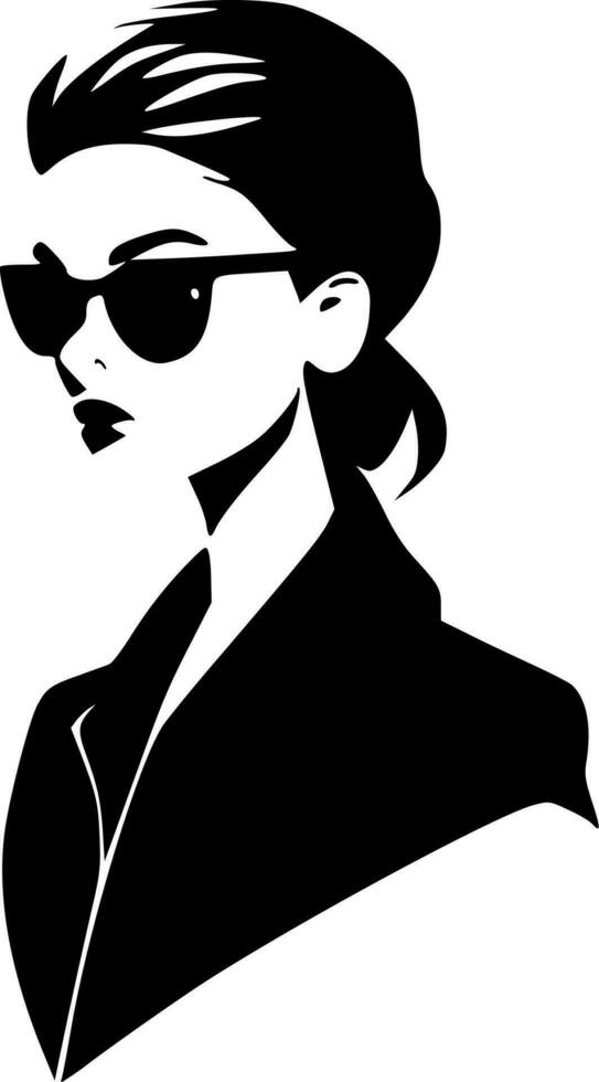 Fashion - Black and White Isolated Icon - Vector illustration