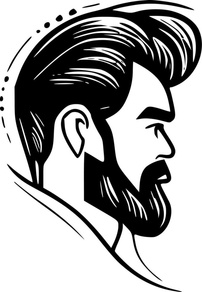 Man - Minimalist and Flat Logo - Vector illustration