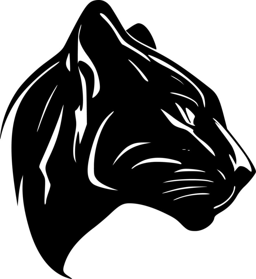 Panther, Minimalist and Simple Silhouette - Vector illustration