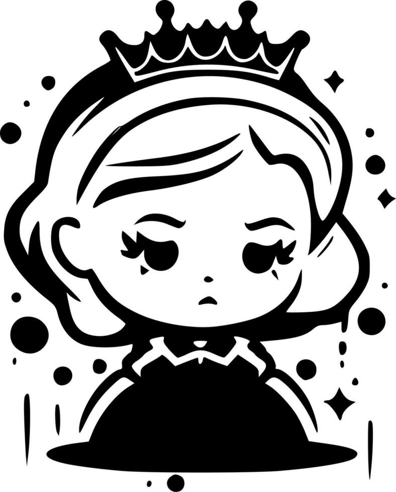 princesa - alto calidad vector logo - vector ilustración ideal para camiseta gráfico