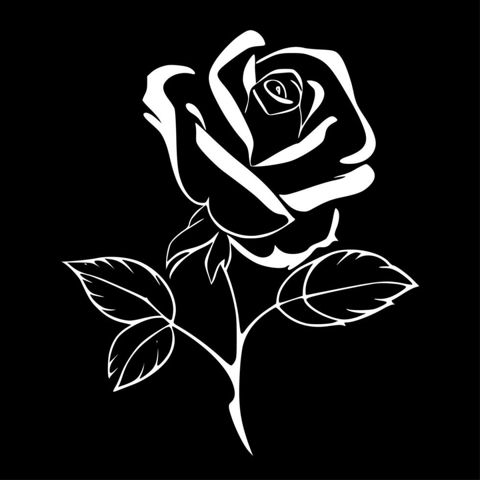 Rose - High Quality Vector Logo - Vector illustration ideal for T-shirt graphic