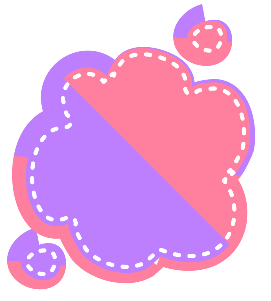 bubble speech label png