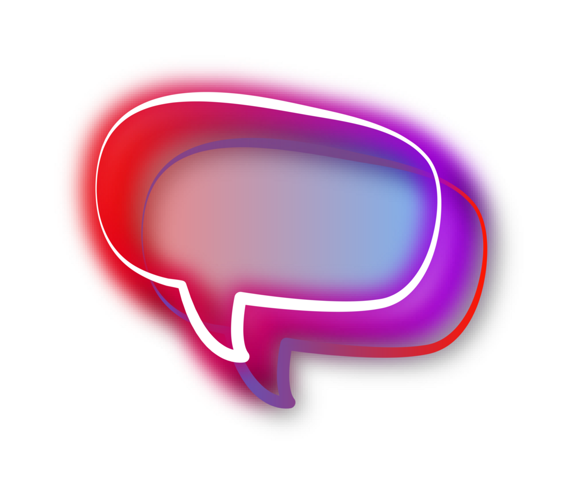 bubble speech label png