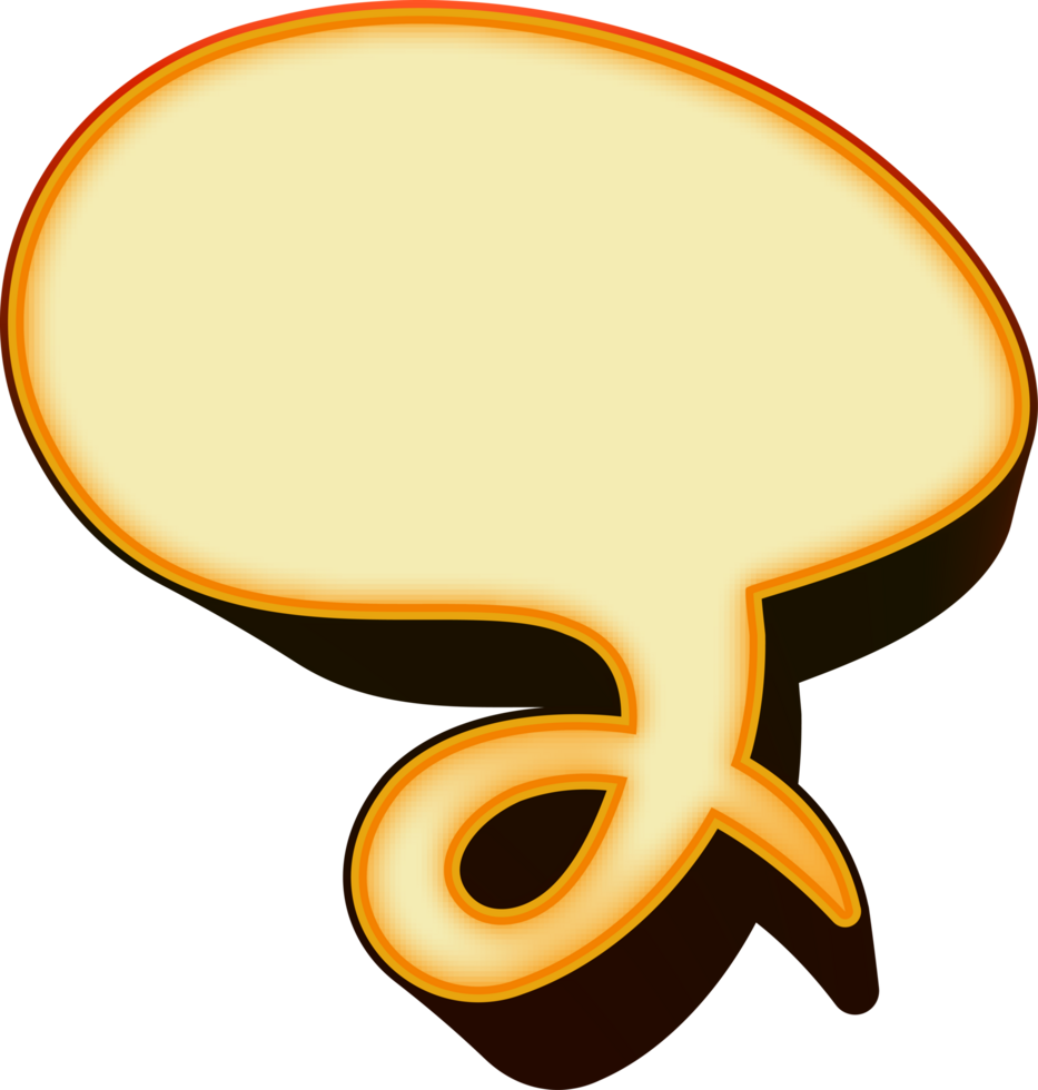 bubble speech label png