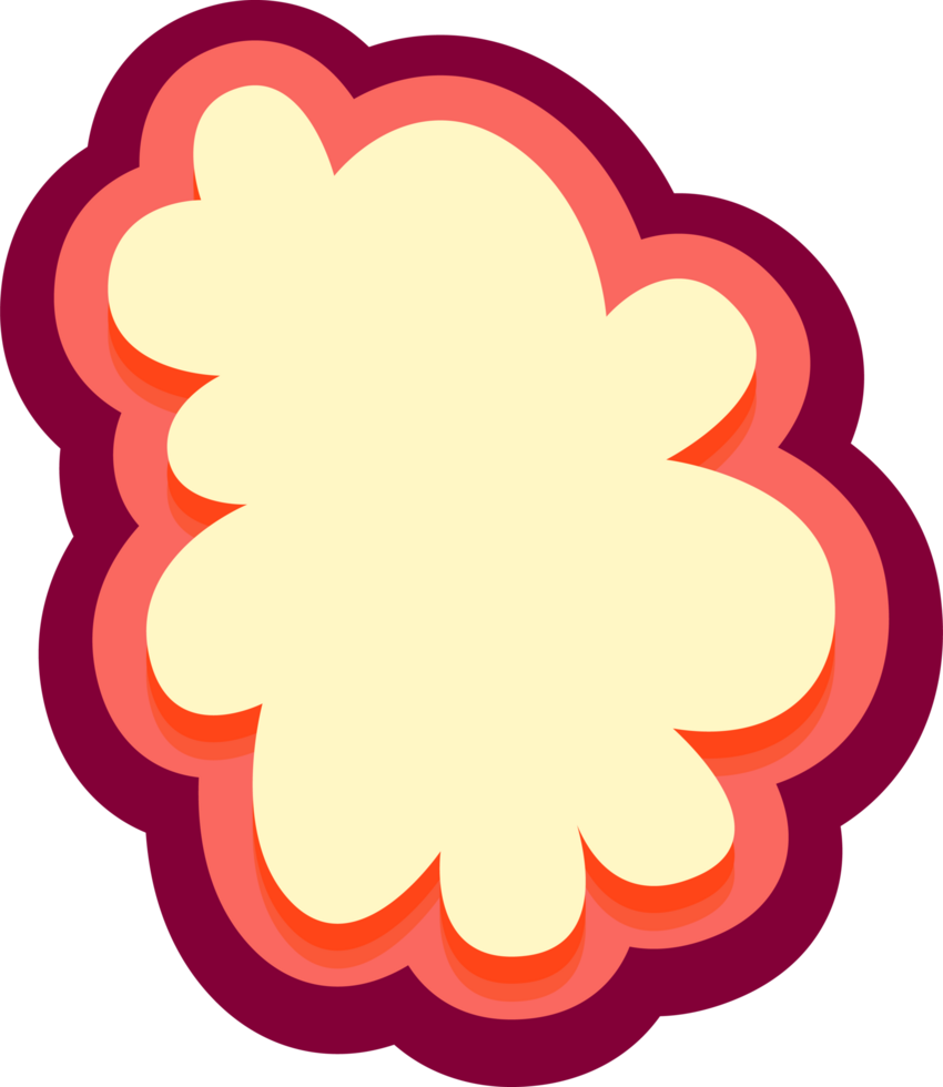 bubble speech label png