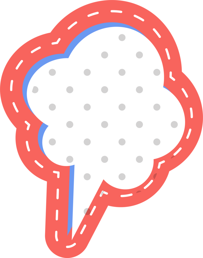 bubble speech label png