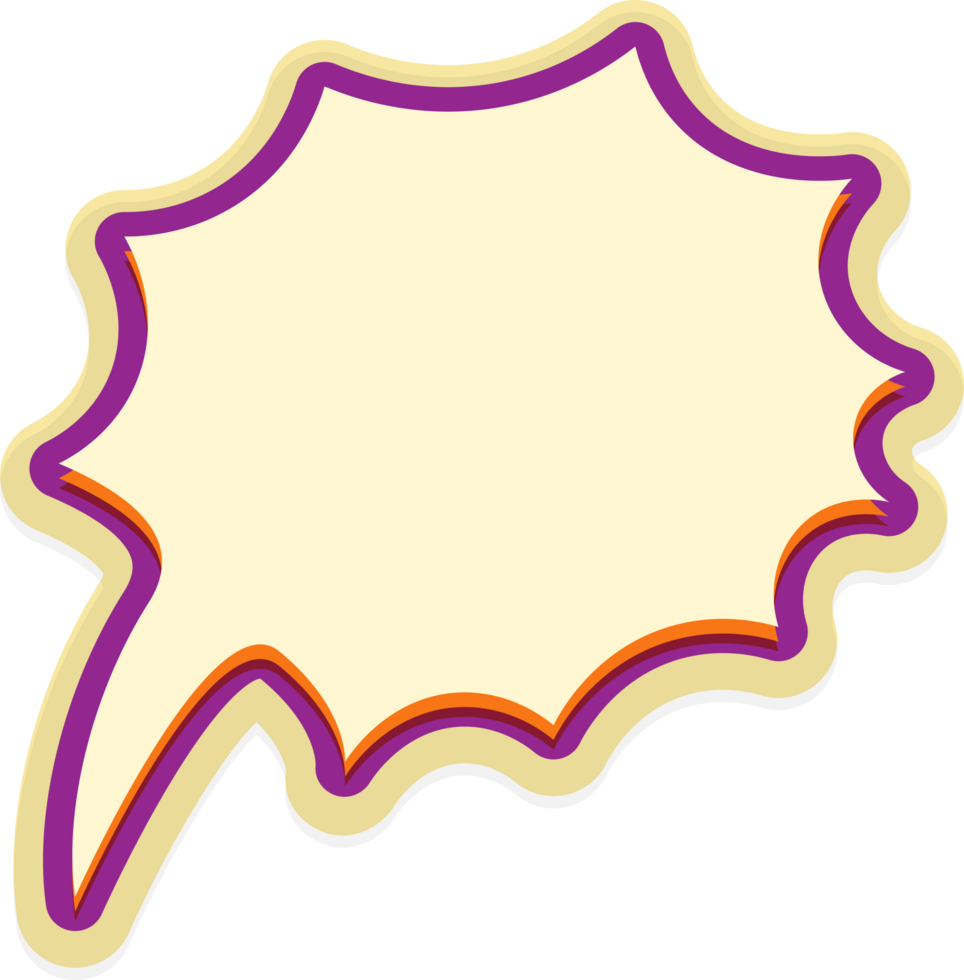 bubble speech label png