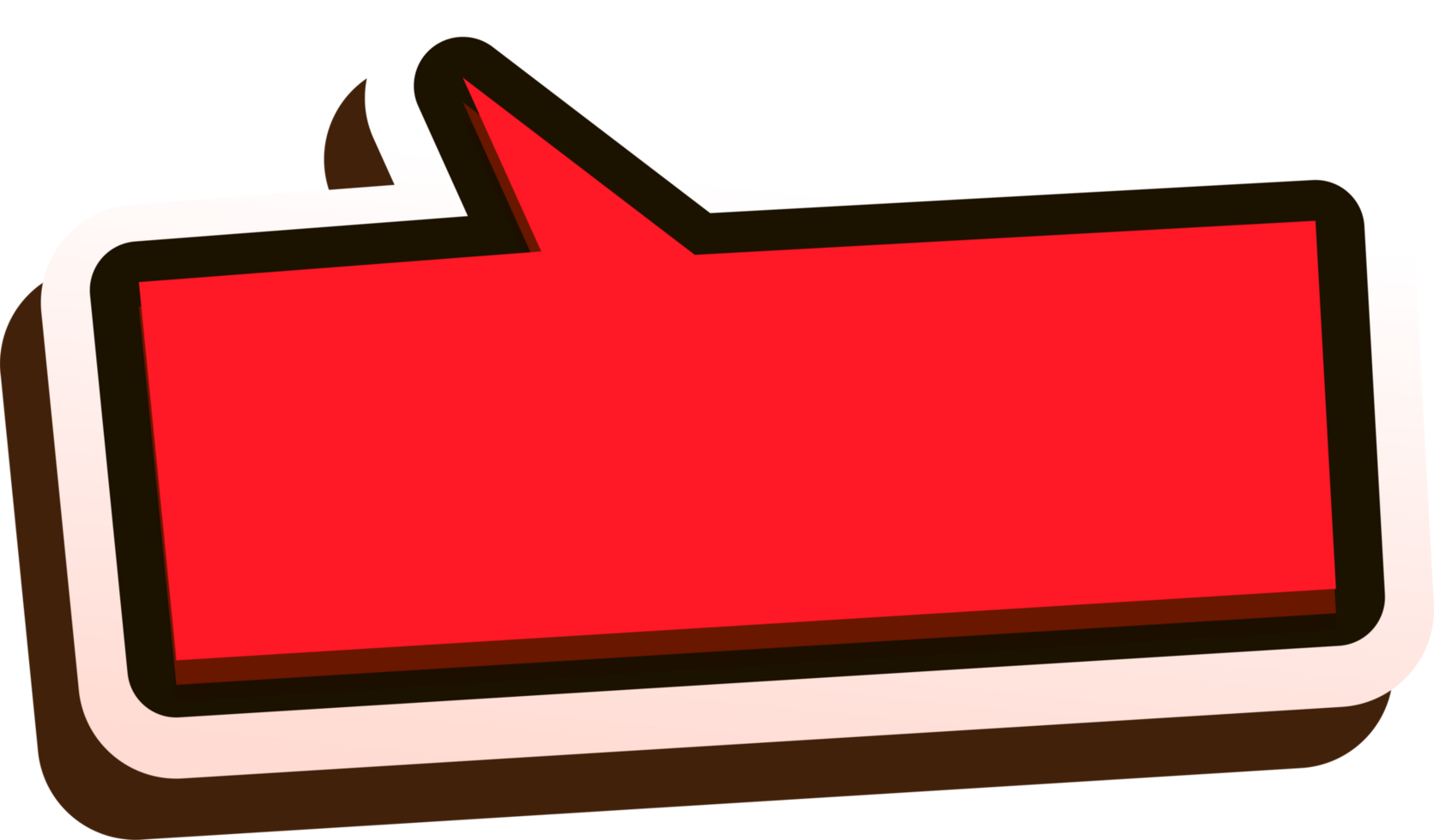 bubble speech label png