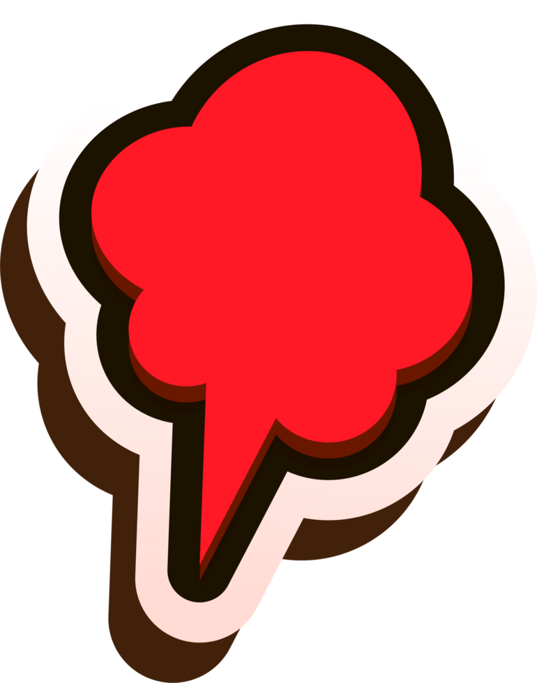 bubble speech label png