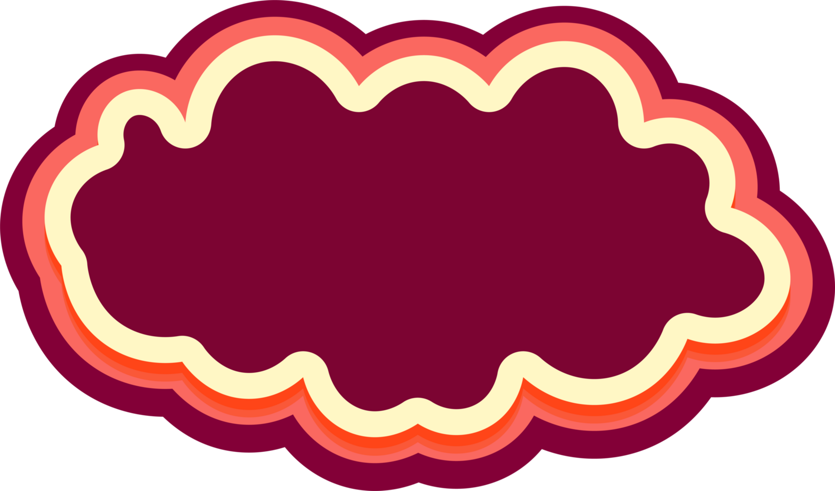 bubble speech label png