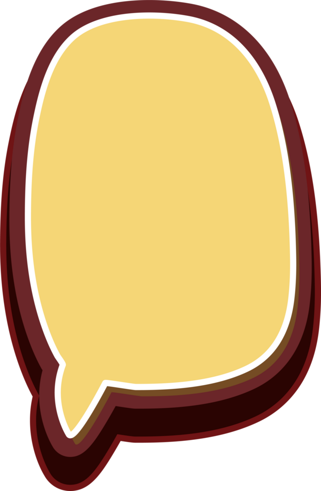 bubble speech label png