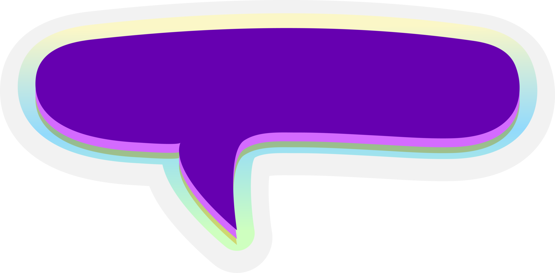bubble speech label png