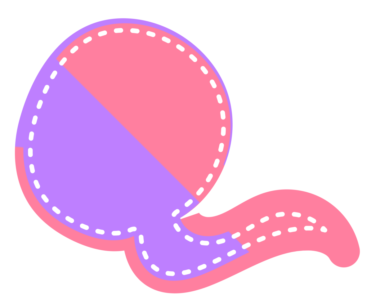 bubble speech label png