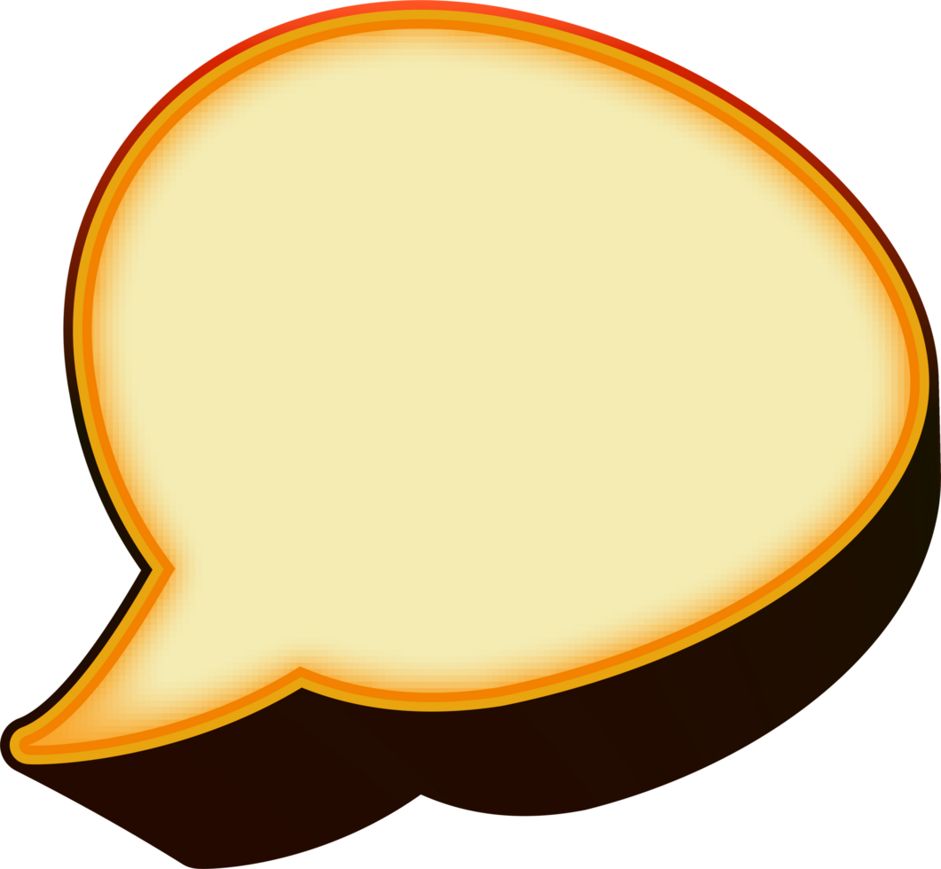 bubble speech label png