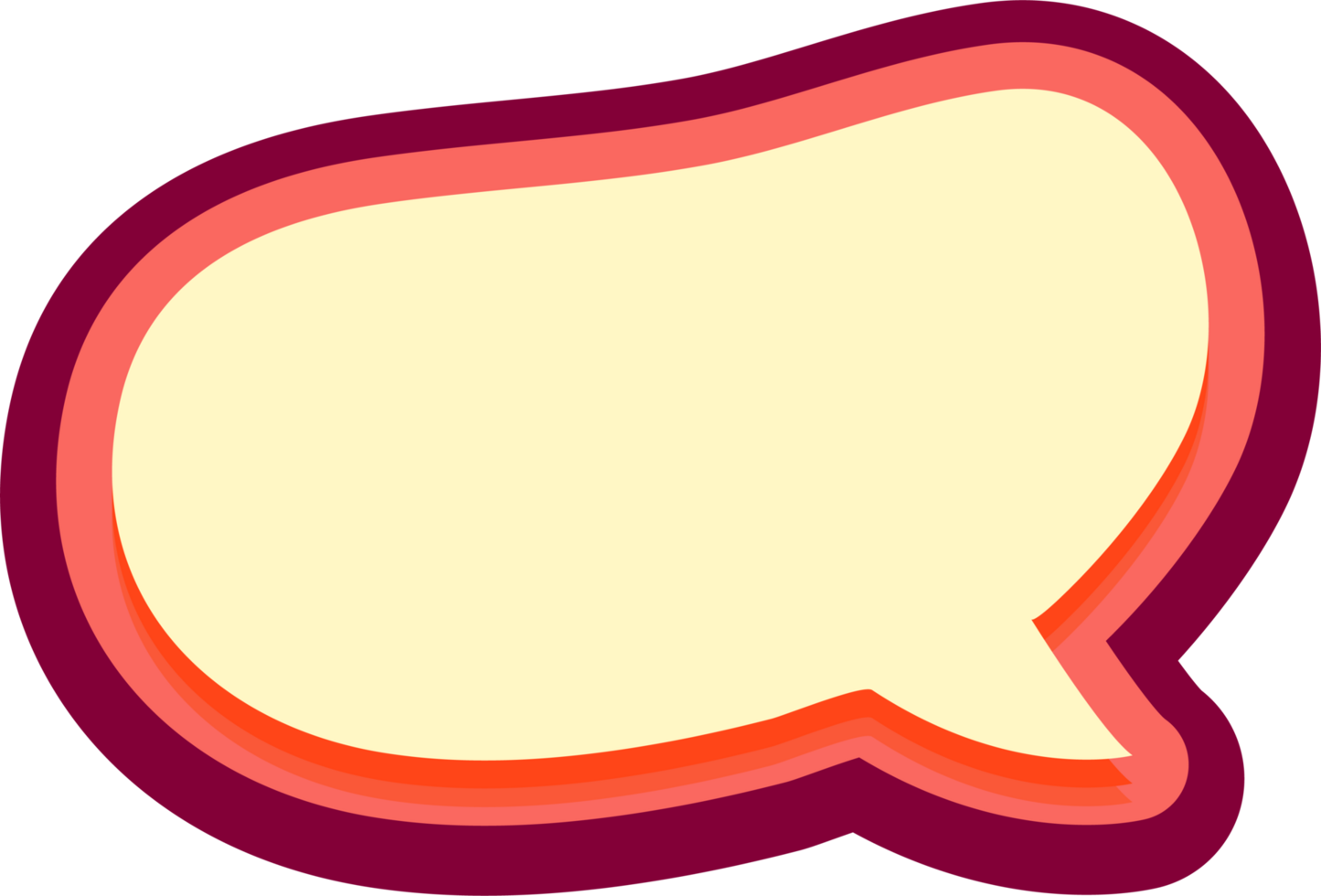 bubble speech label png