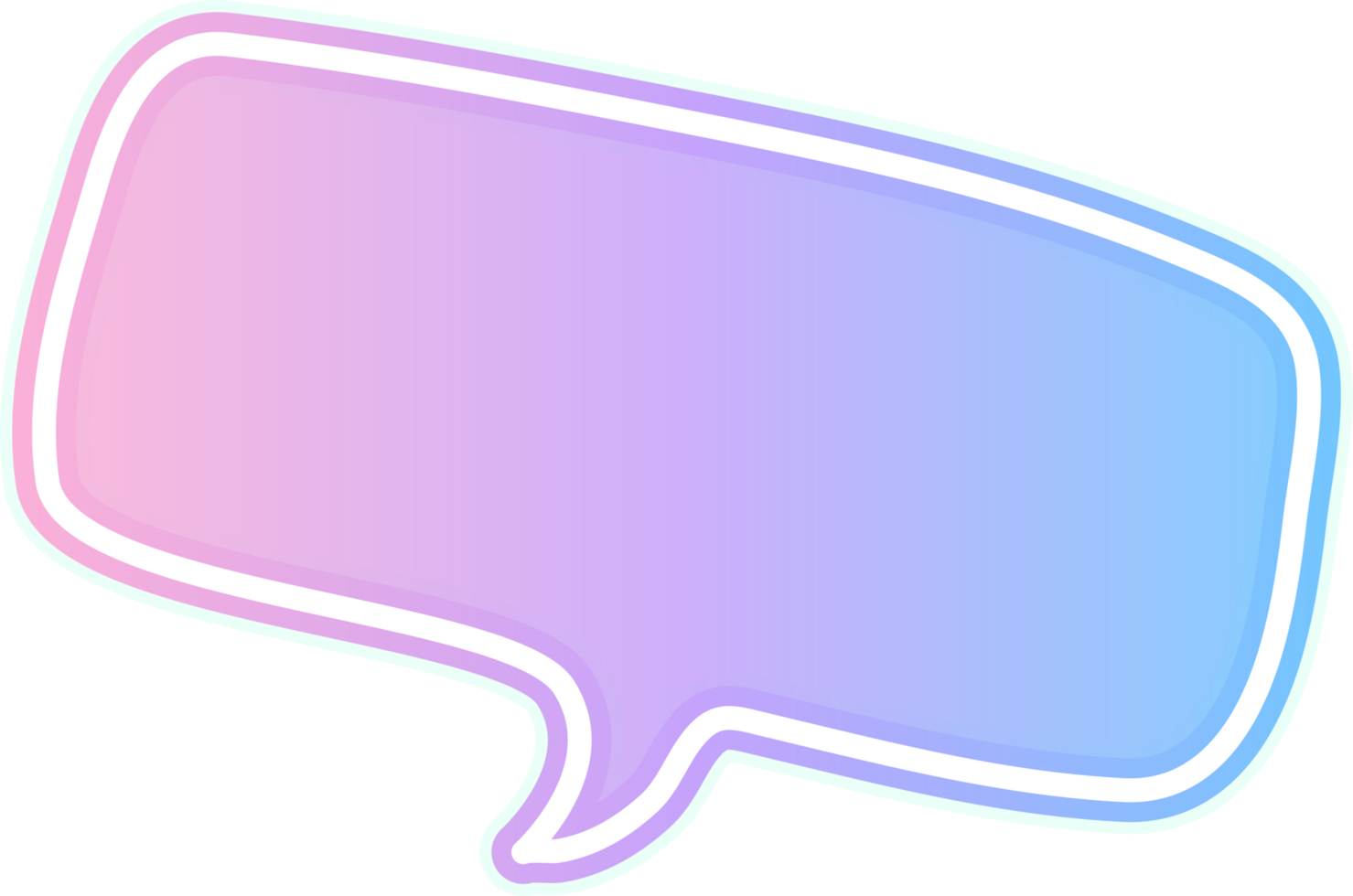 bubble speech label png