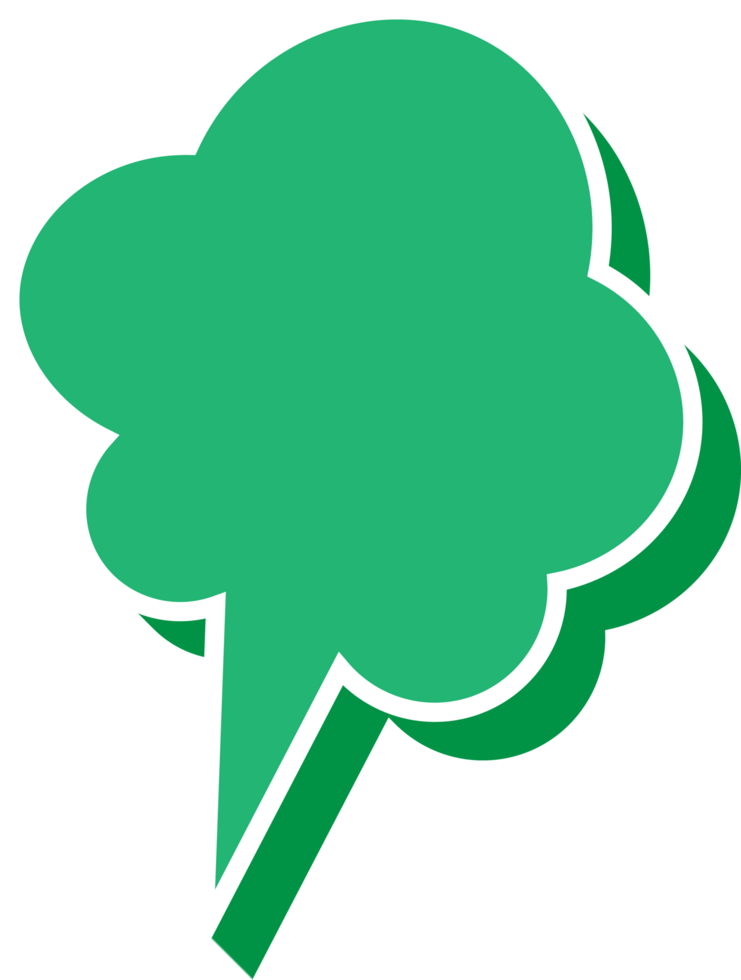 bubble speech label png
