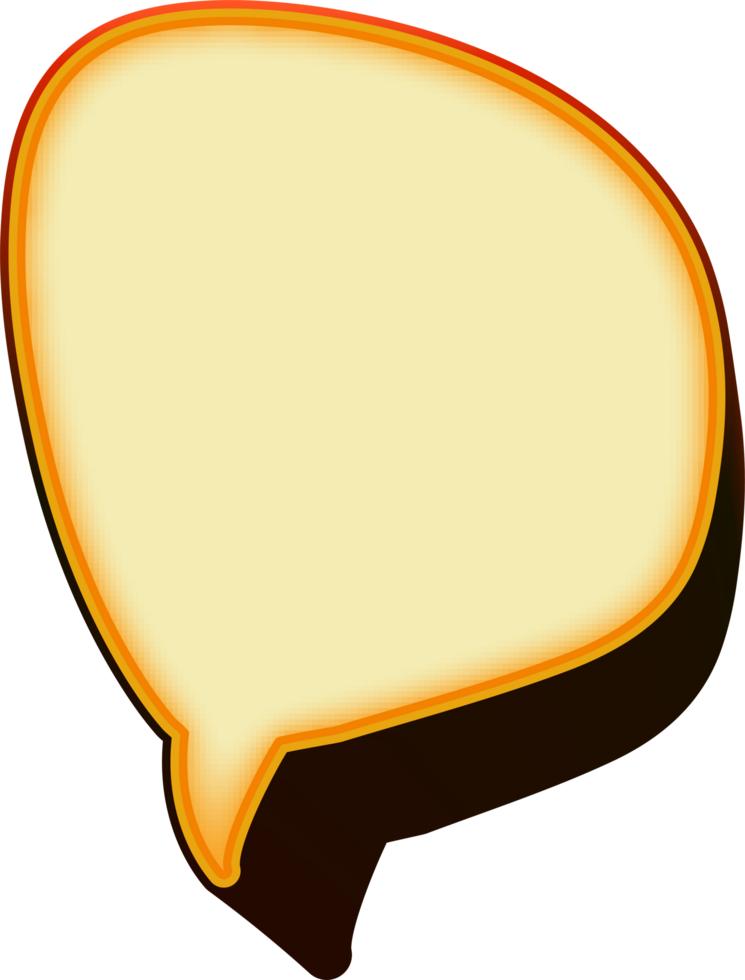 bubble speech label png