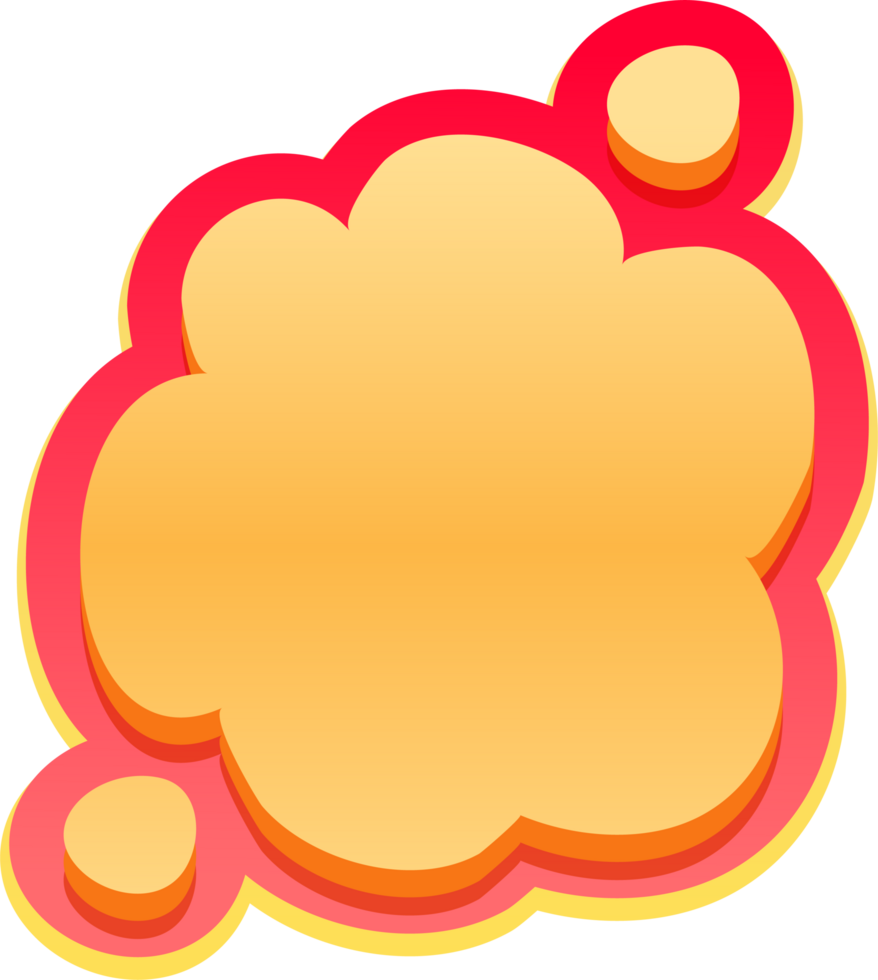 bubble speech label png