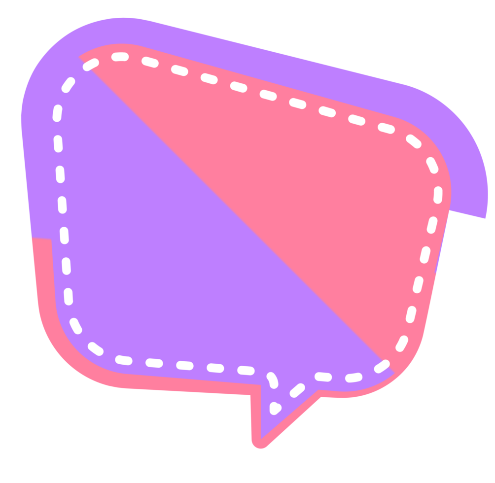 bubble speech label png