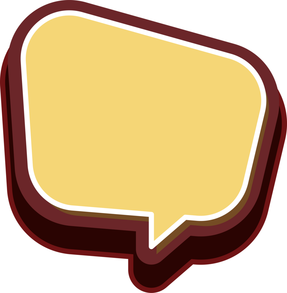 bubble speech label png