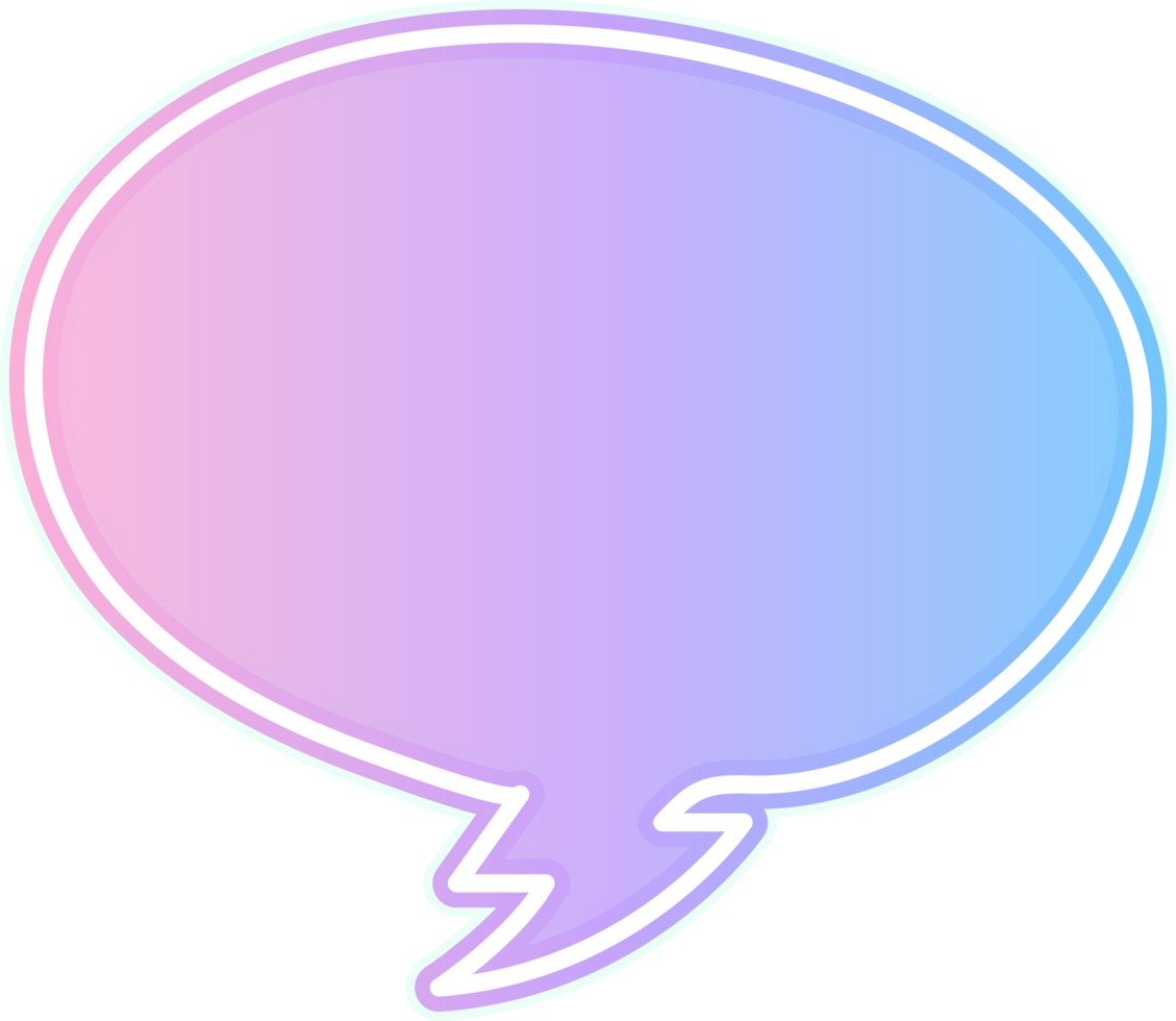 bubble speech label png