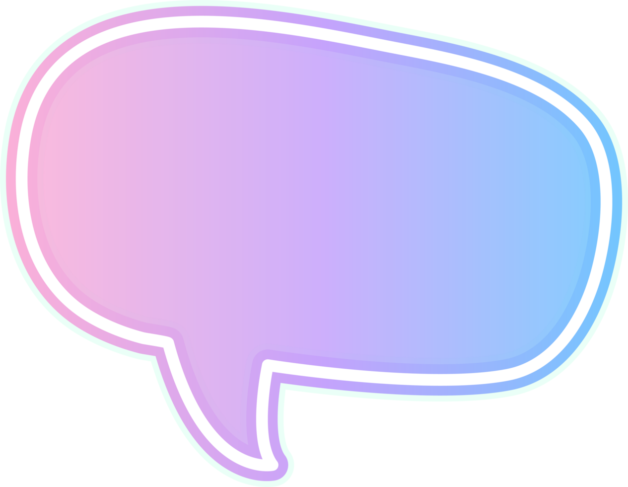 bubble speech label png