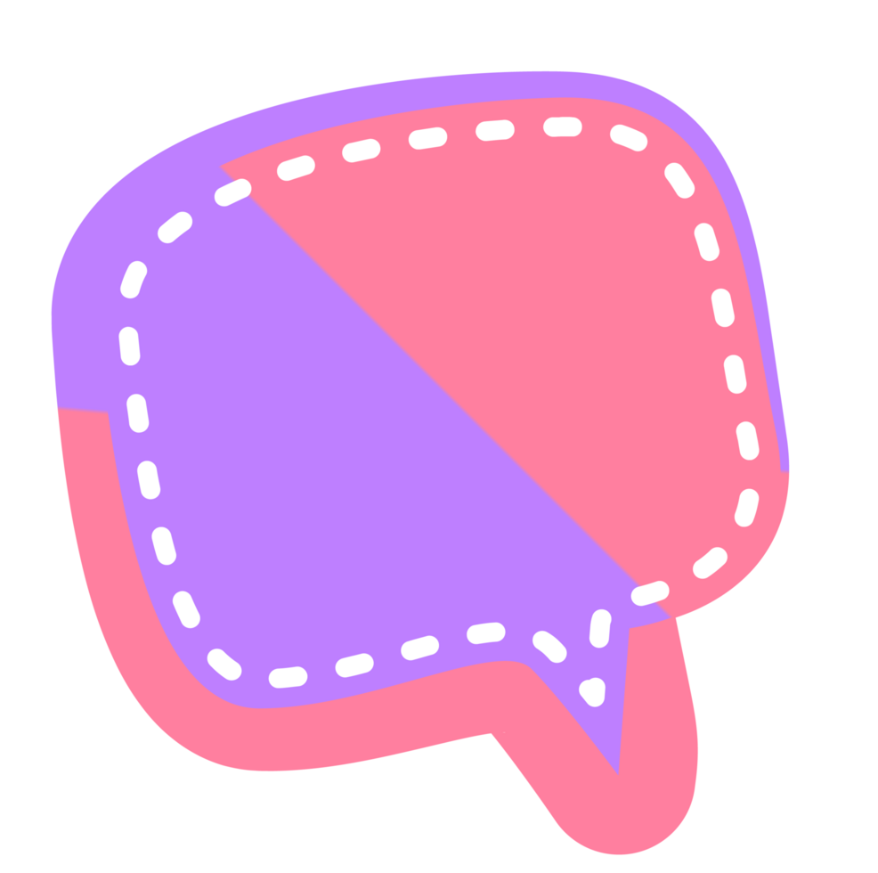bubble speech label png