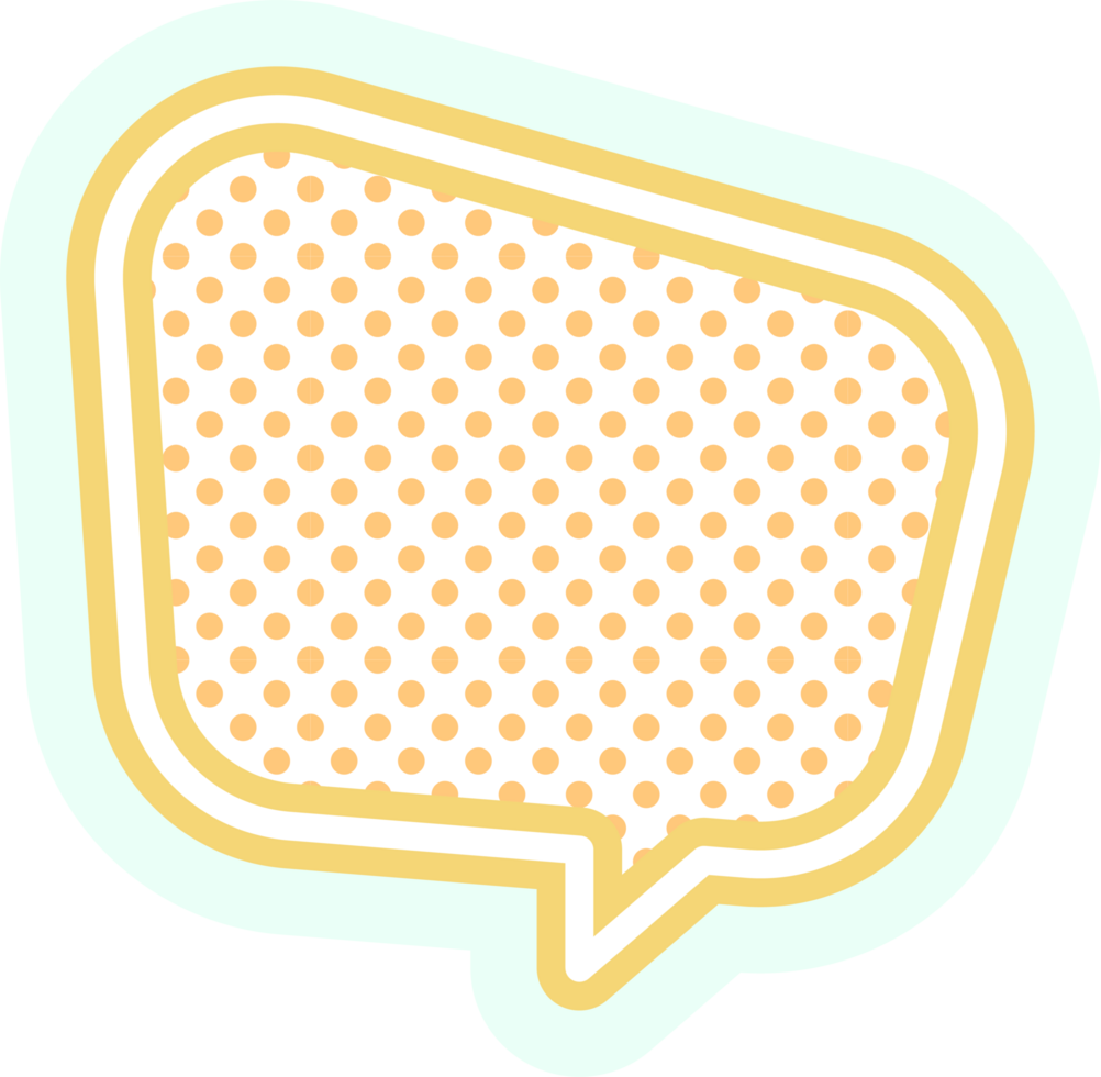 bubble speech label png