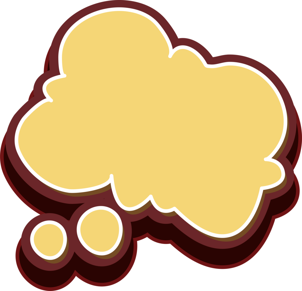 bubble speech label png