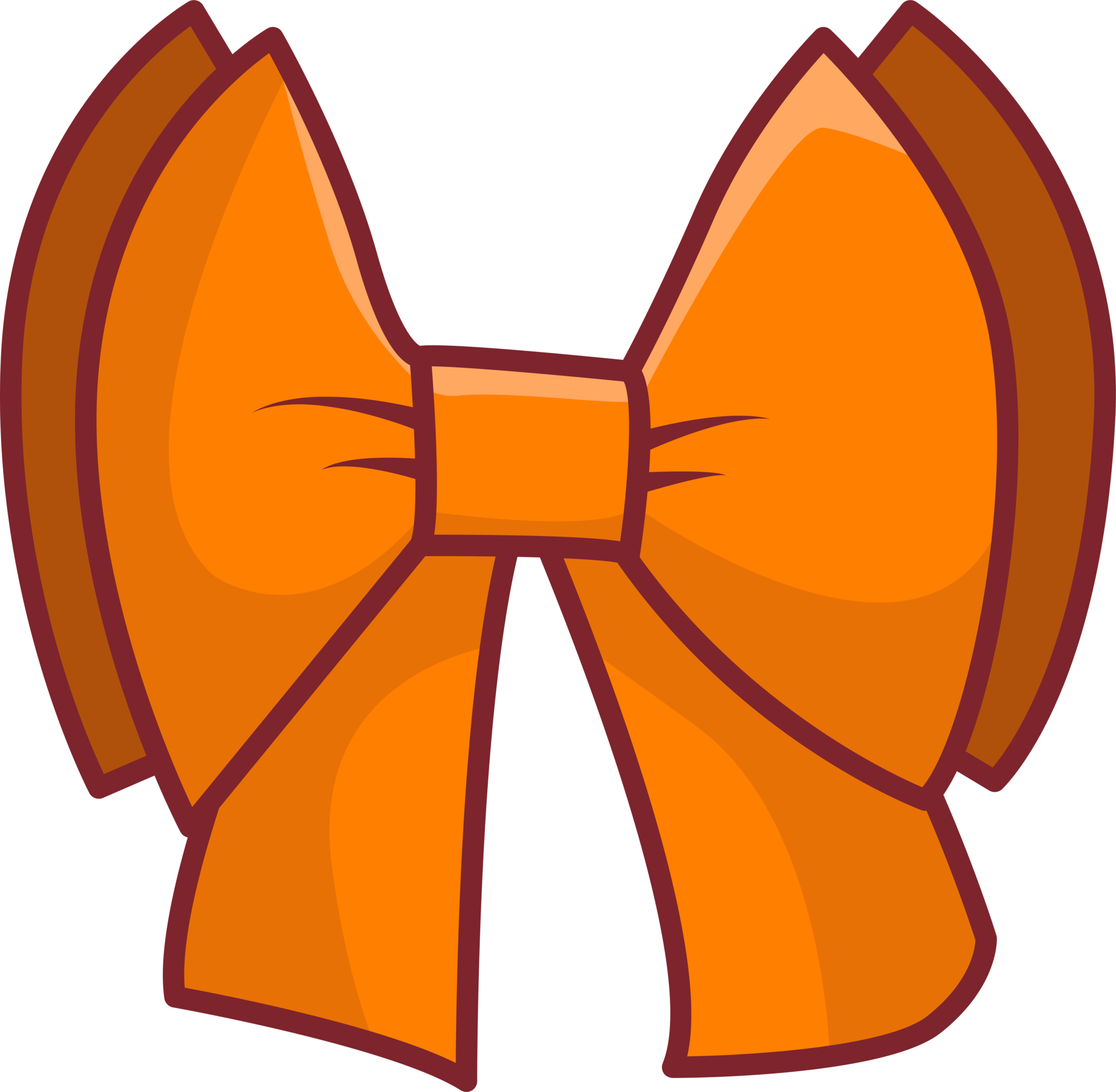 ribbon orange cartoon 24166044 PNG