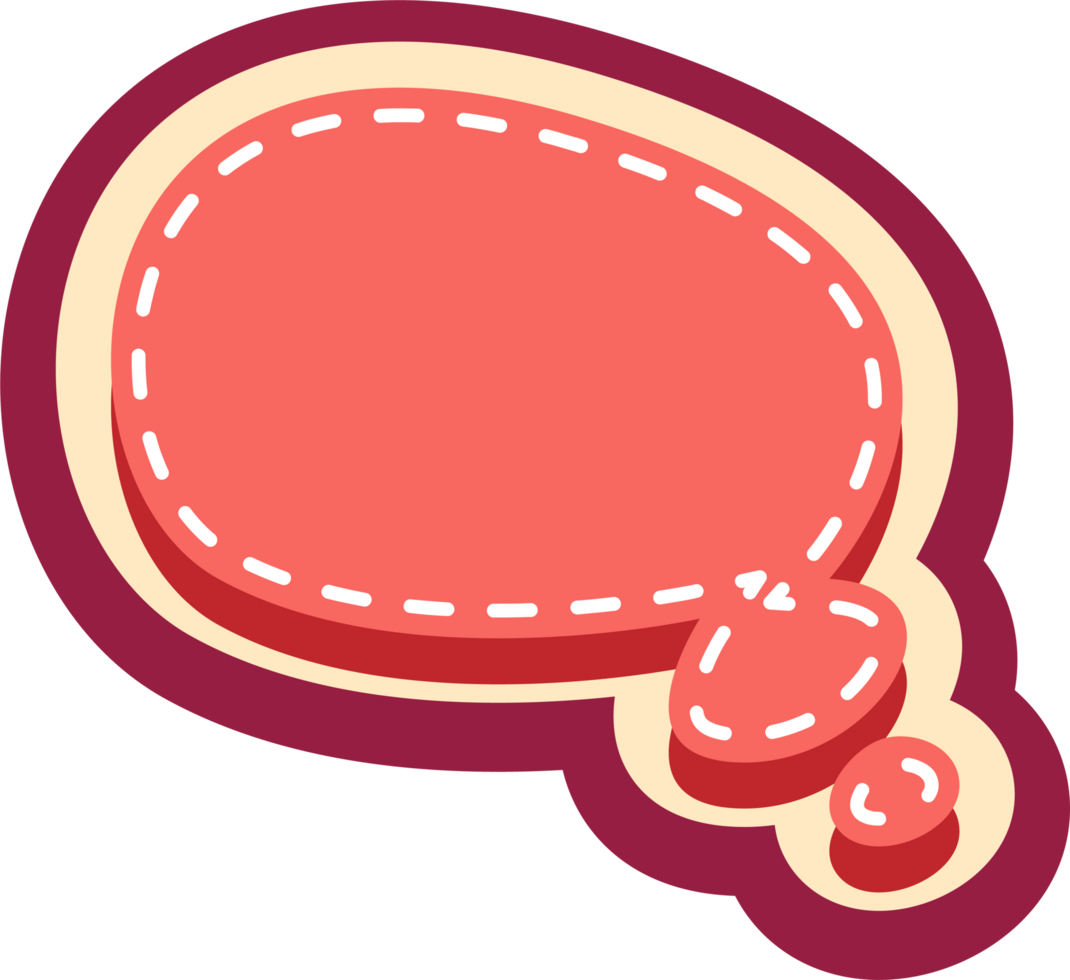 bubble speech label png