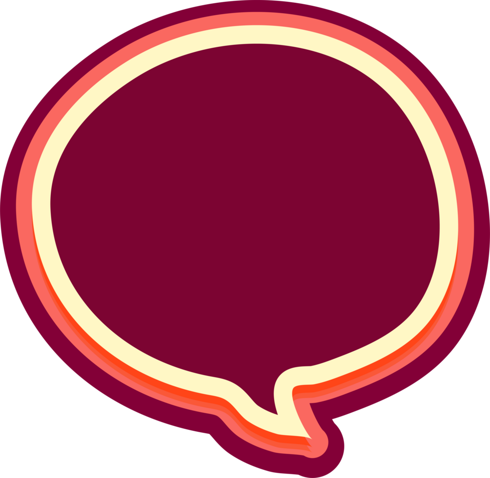 bubble speech label png