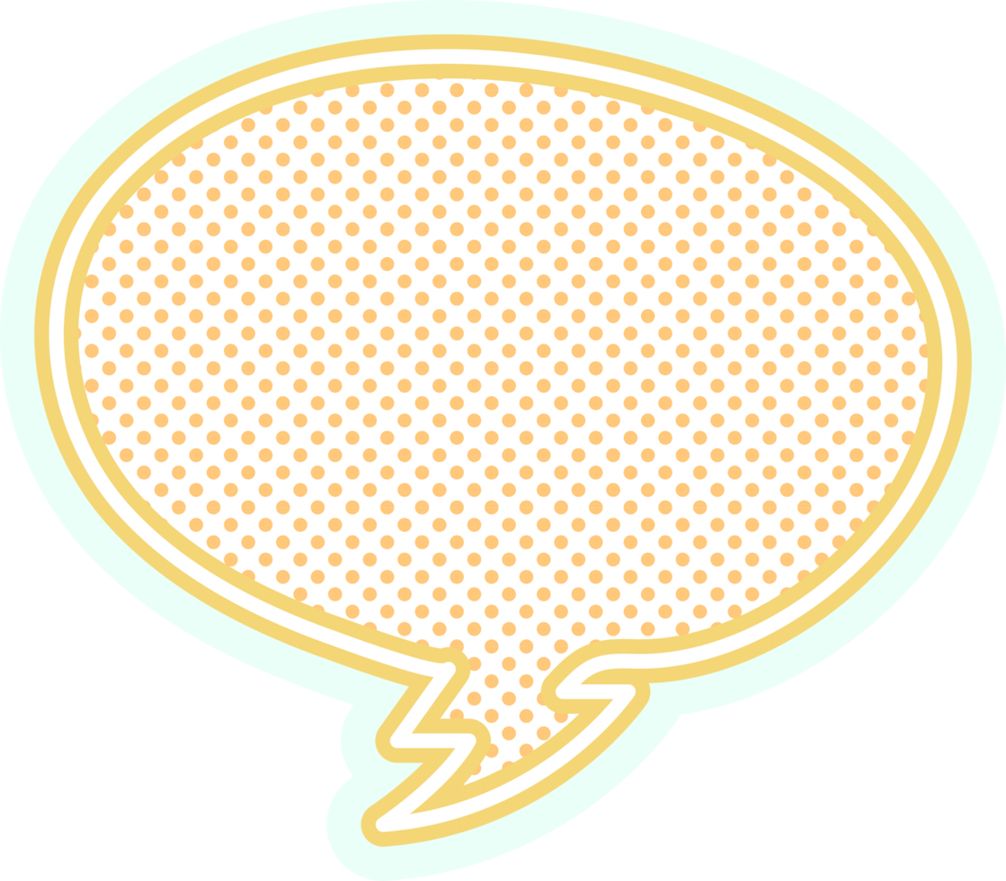 bubble speech label png