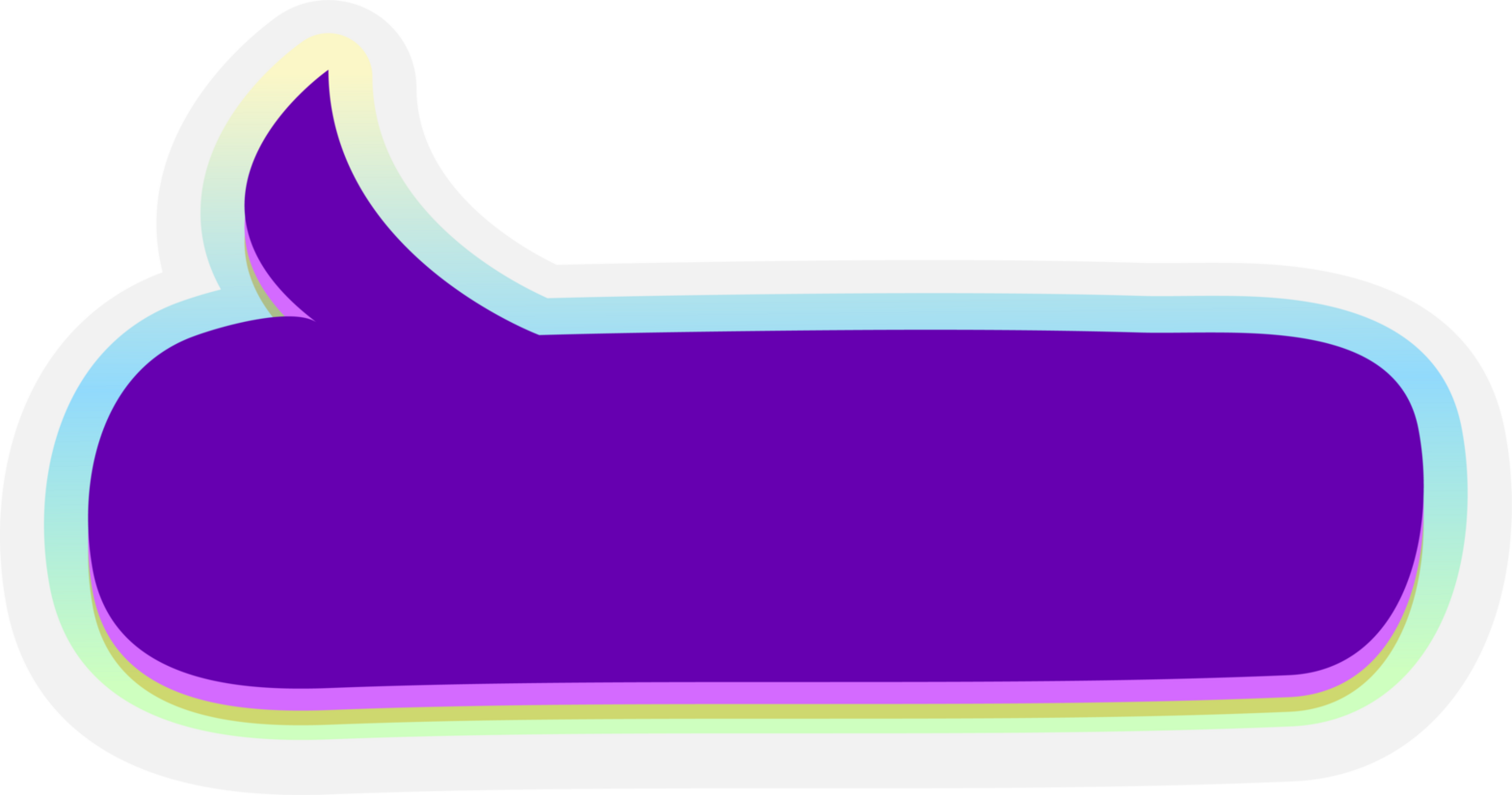 bubble speech label png