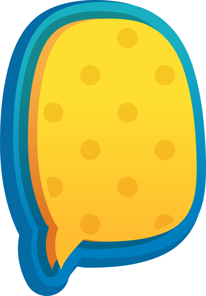 bubble speech label png