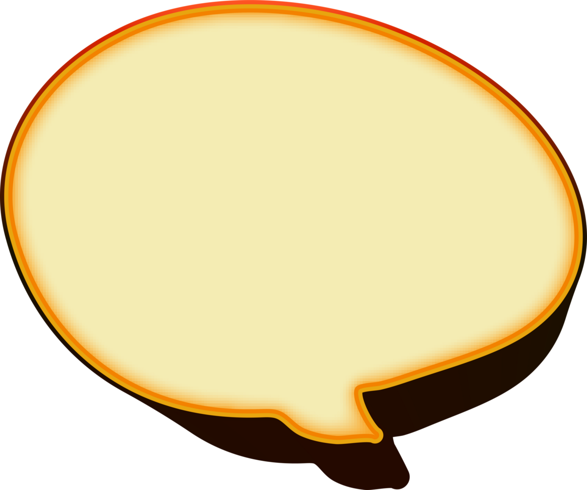 bubble speech label png